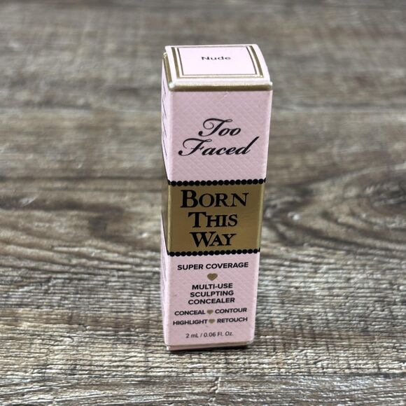 Too Faced Born This Way Sculpting Concealer Nude 2ml 0.06oz Super Coverage - Picture 1 of 4